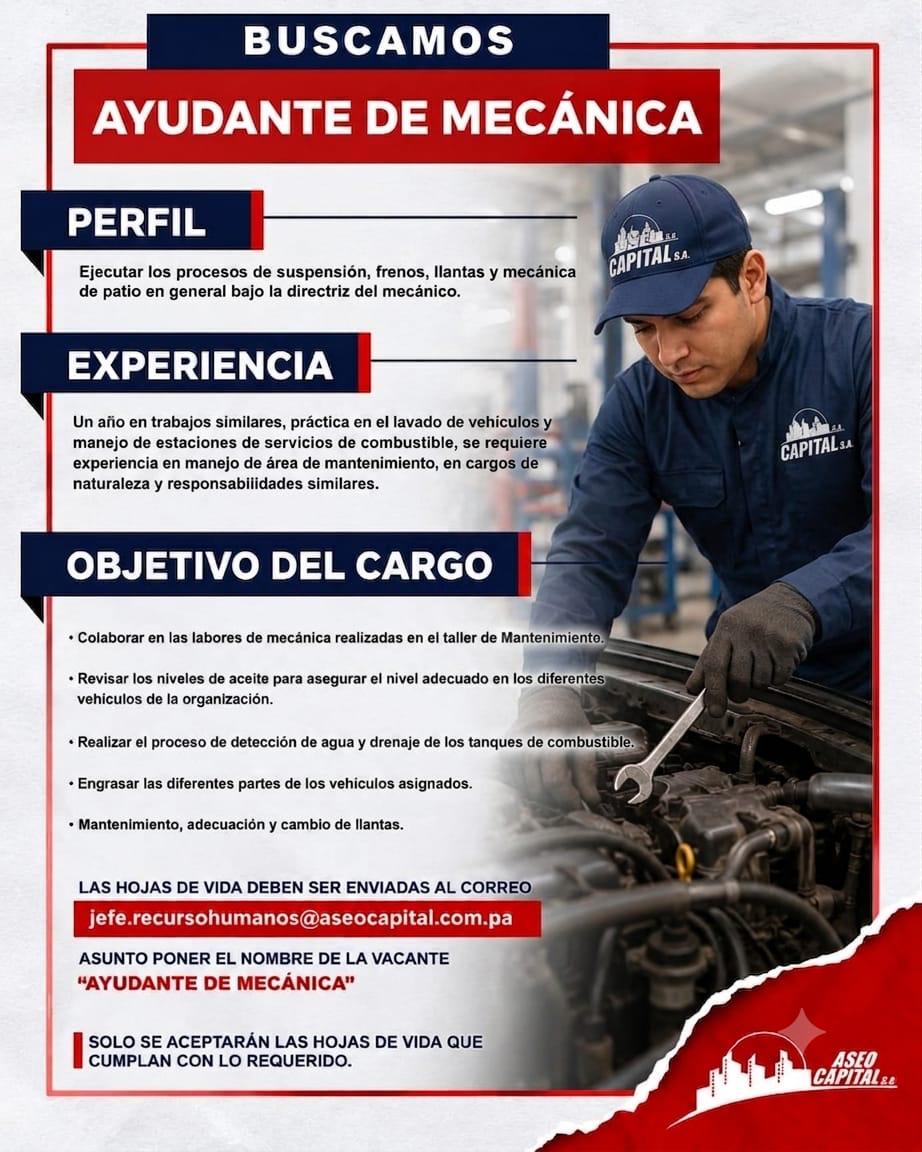 Ayudante de Mecánica